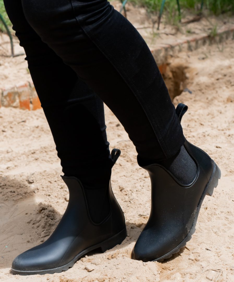 Botines Lluvia Chelsea Negro Matte - Imagen 3