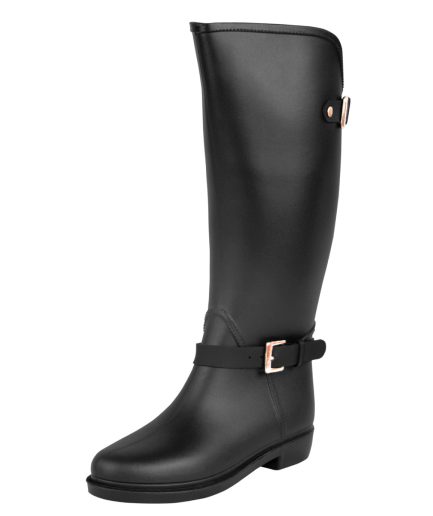 Botas Lluvia Eternity Twin Buckle Negro