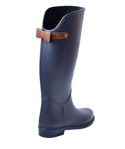 Botas Lluvia Golden Bowtie Azul / Cafe