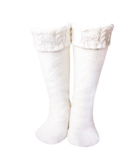 Medias Calentadoras Tejidas - Marfil