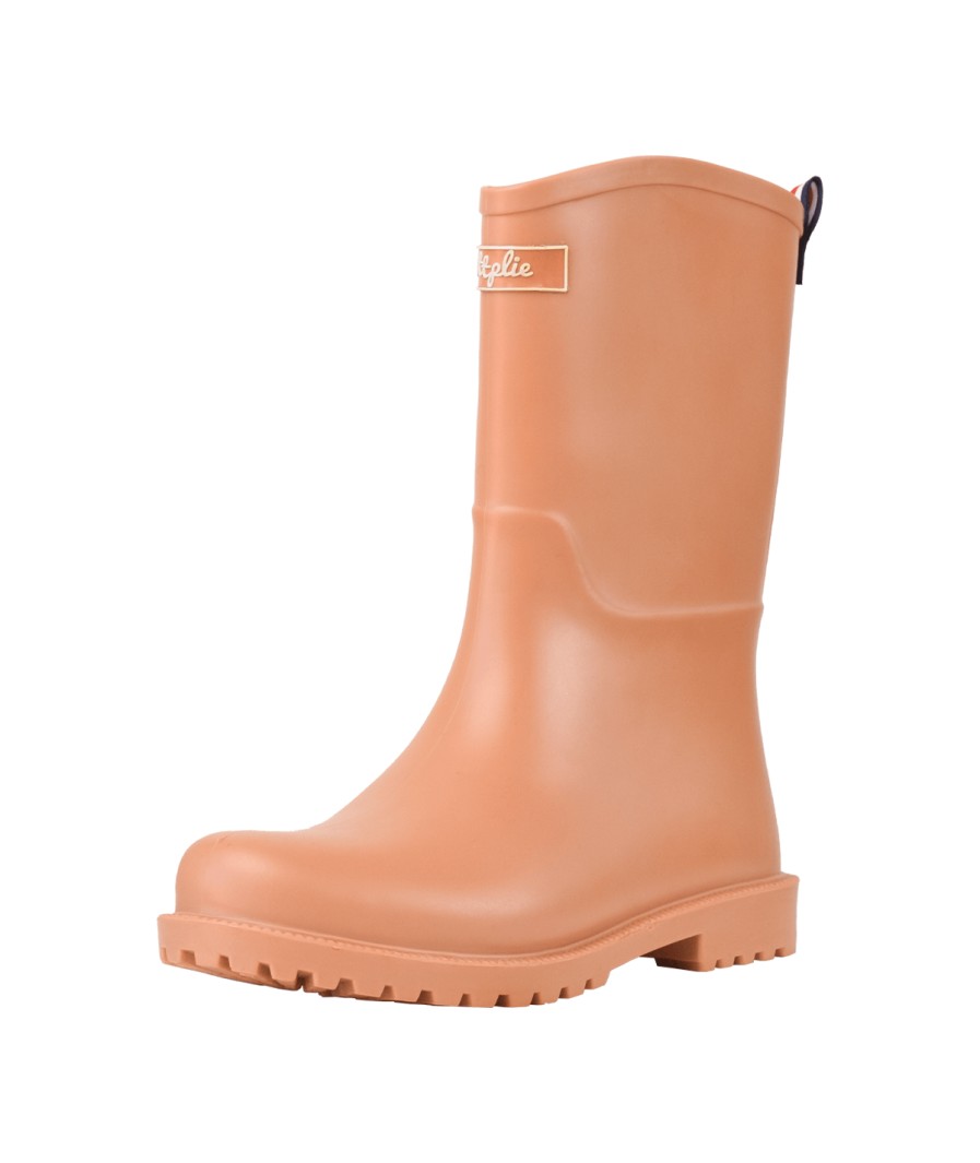 Botas Lluvia Medianas Yorq Camel Oscuro
