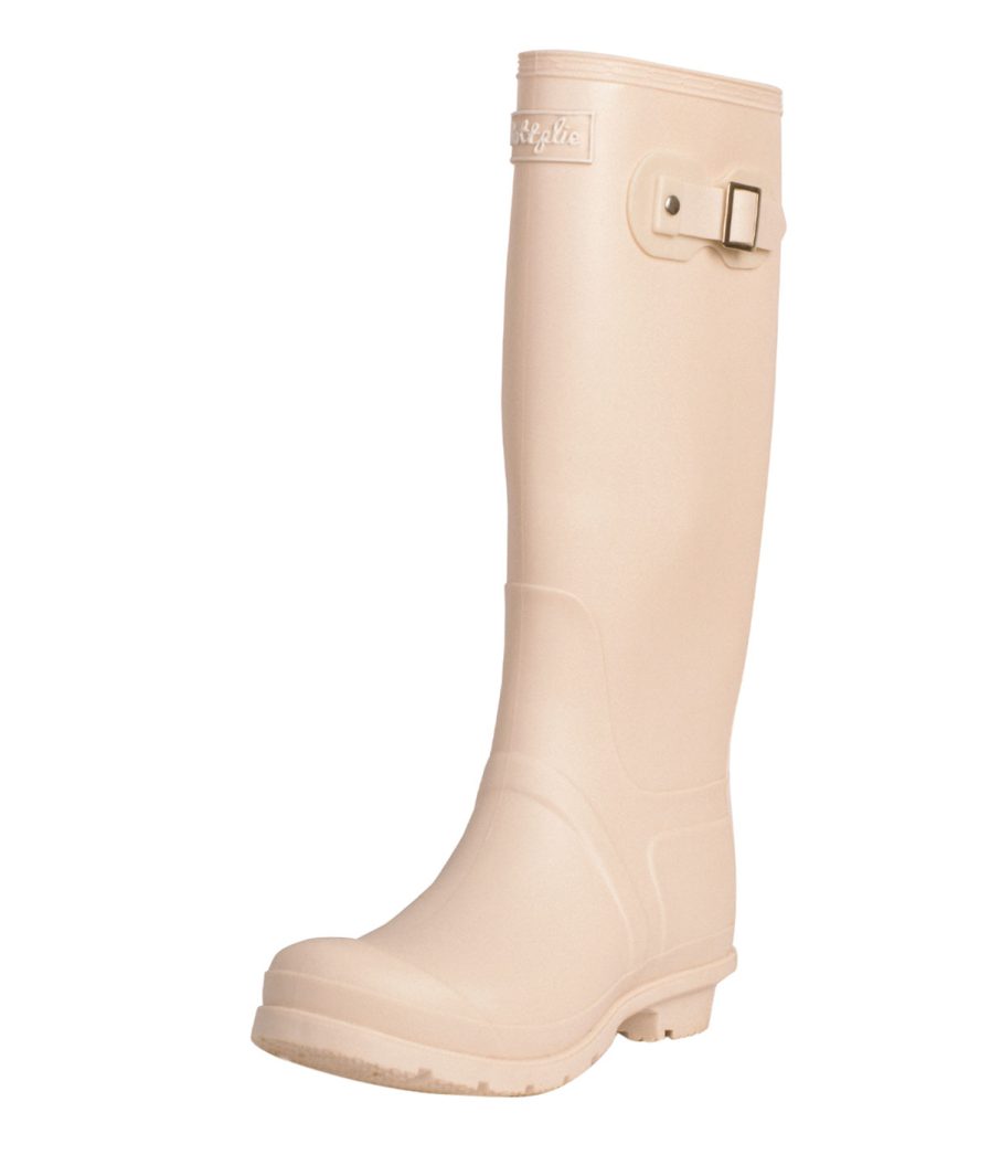 Botas Lluvia Wellington Beige Matte