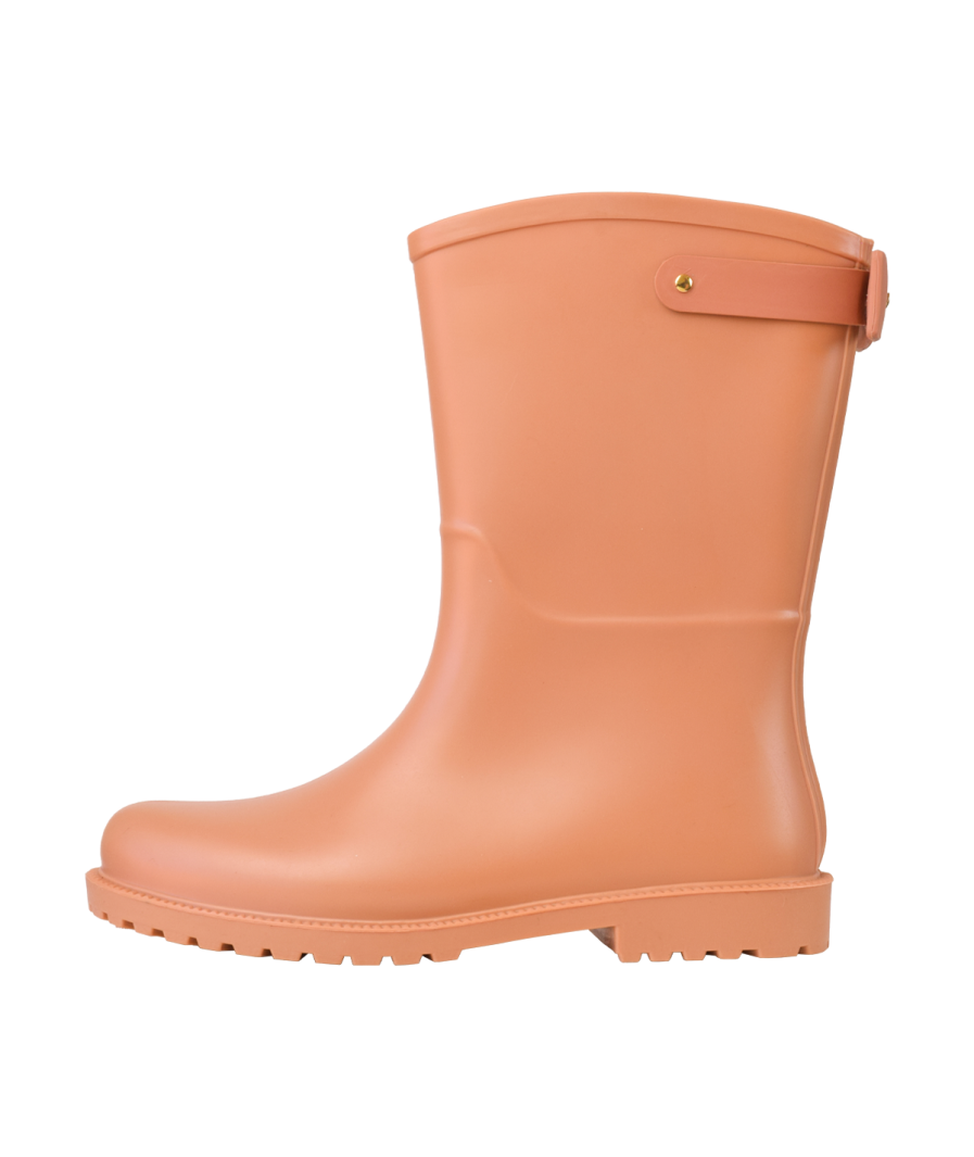 Botas Lluvia Mediana Mini Bowtie Camel Oscuro - Imagen 5