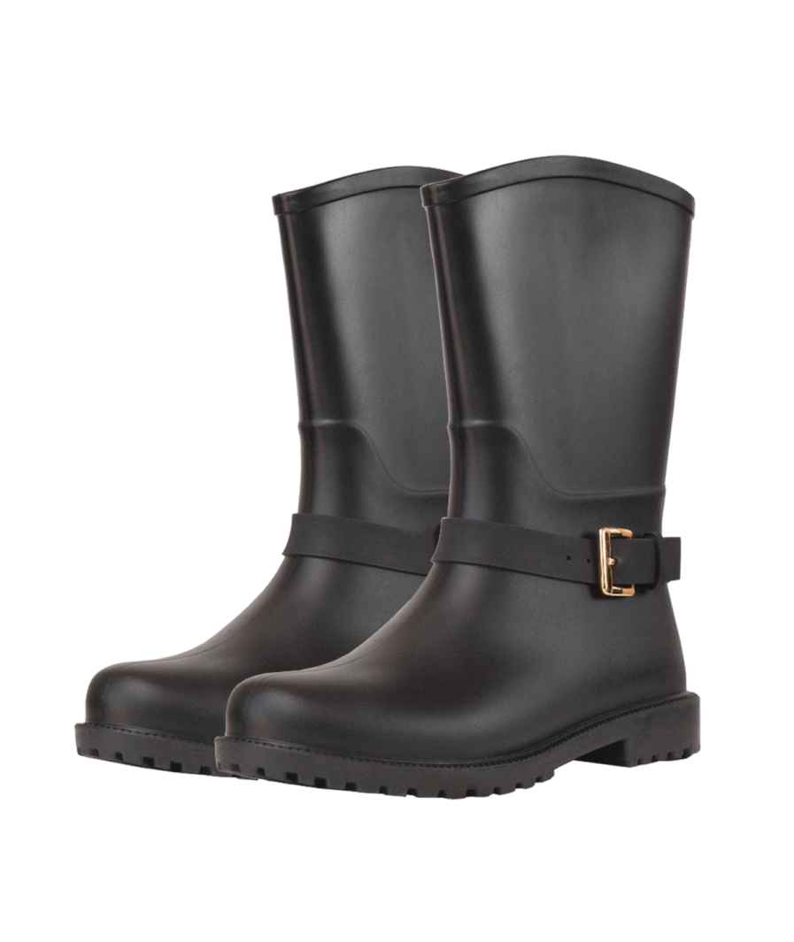Botas Lluvia Mediana Mylan - Negro Matte - Imagen 2