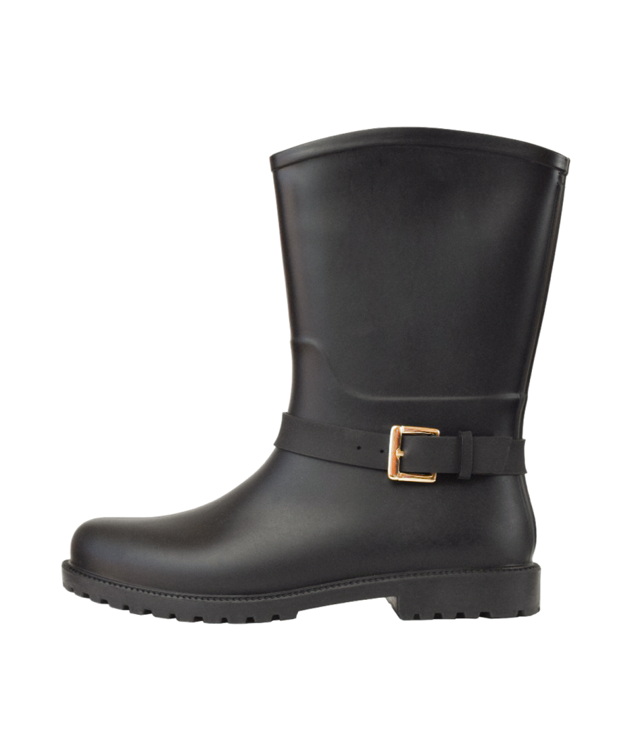 Botas Lluvia Mediana Mylan - Negro Matte - Imagen 3