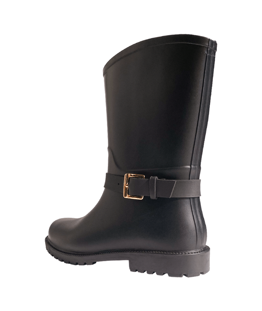 Botas Lluvia Mediana Mylan - Negro Matte - Imagen 4