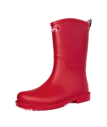 Botas Lluvia Mediana Yorq Rojo Matte
