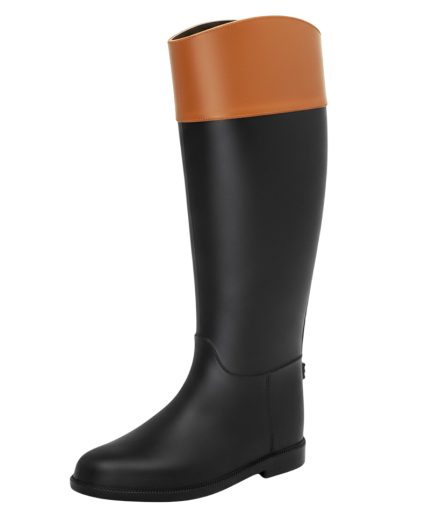 Botas Lluvia Luxury Horse Rider Negro/Camel