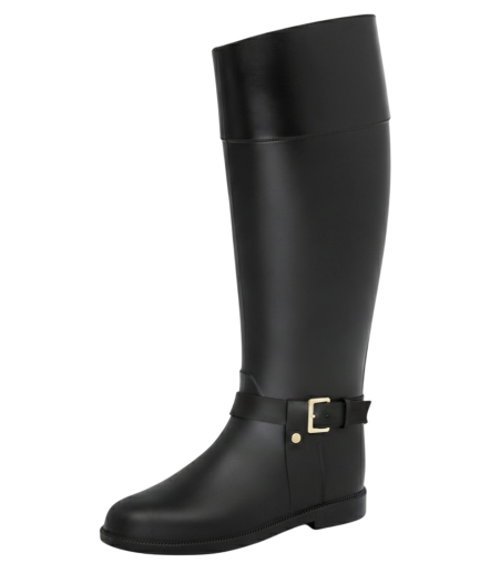 Botas Lluvia Luxury Golden Stirrup Negro