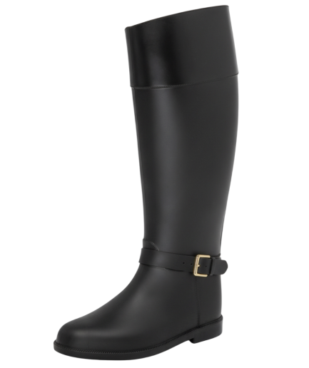 Botas Lluvia Luxury Eternity Buckle Negro