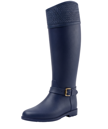 Botas Lluvia Luxury Eternity Buckle Aria Azul / Azul