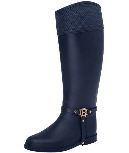 Botas Lluvia Luxury Golden Insignia Aria Azul / Azul